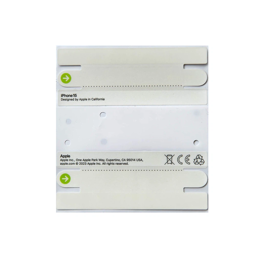 Наклейка отрывная (пломба) для упаковки для iPhone15 Pro orig